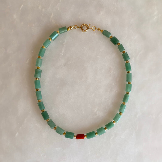 Scarlet Jade Necklace